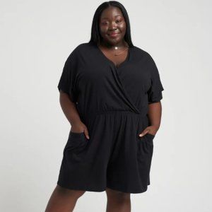 Universal Standard Nora Cross Front Romper NWT